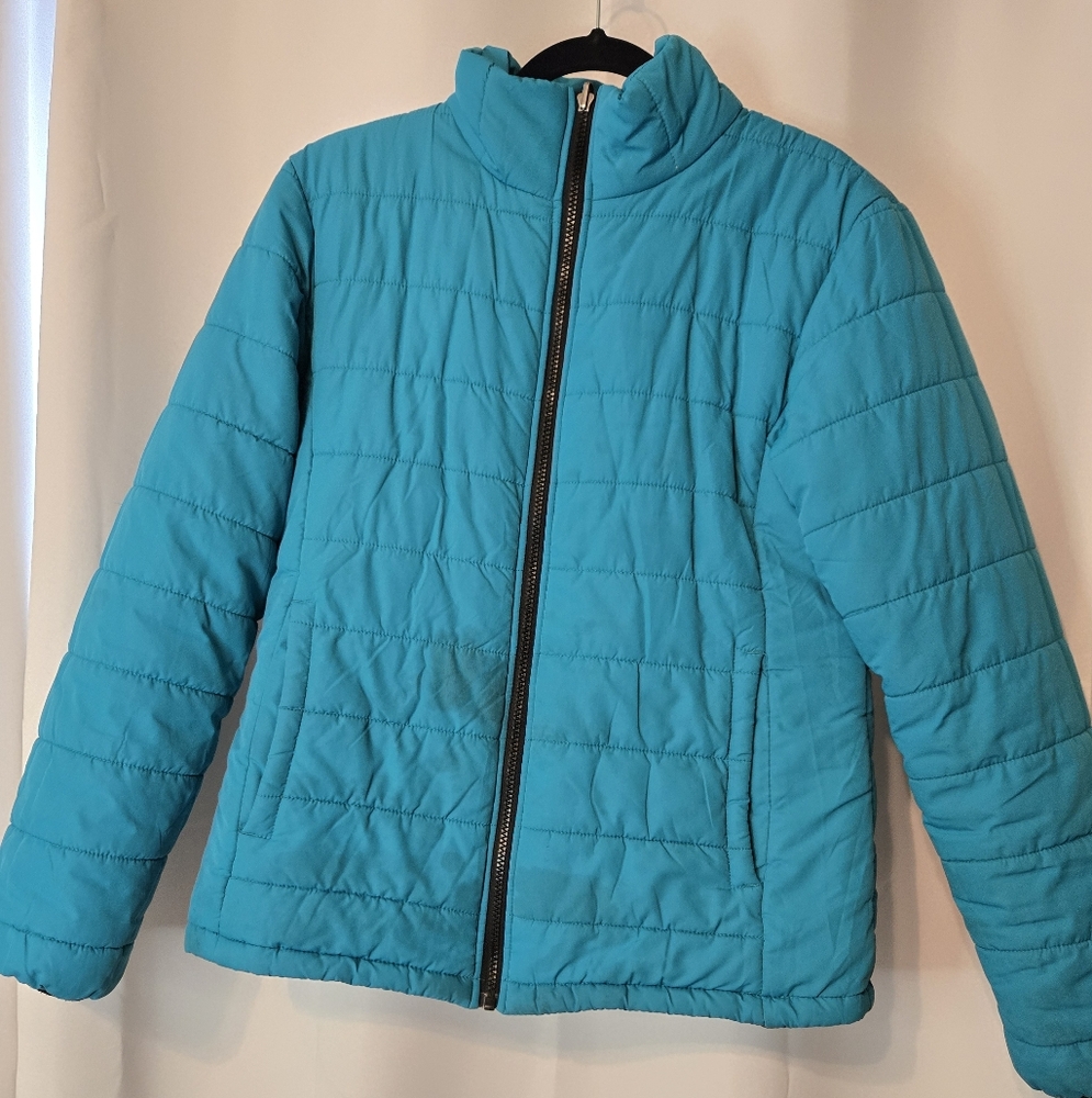 Vibrant Teal Puffer Jacket